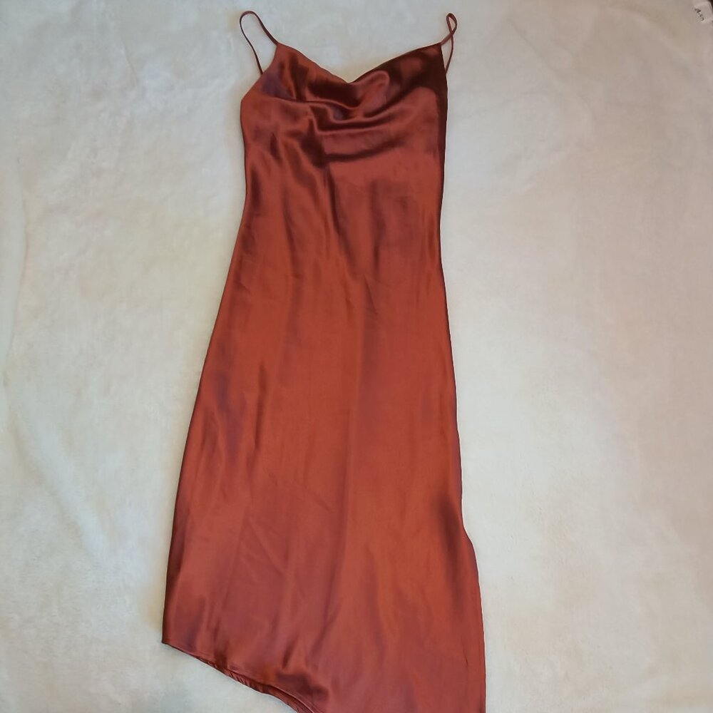 Petal & Pup Rust Midi Dress